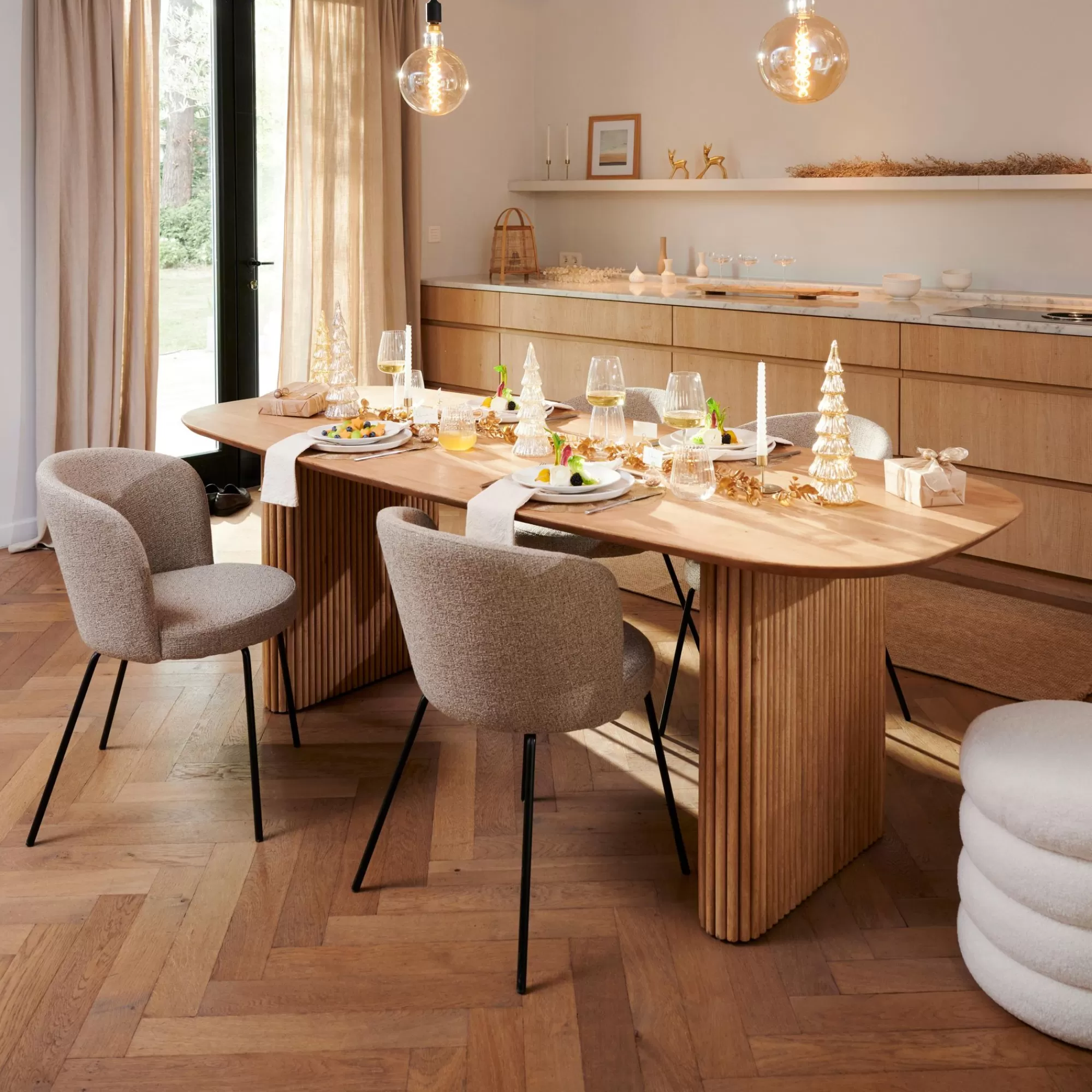 CASA Acacia Tavolo Da Pranzo Con Gambe A Listelle* Tavoli