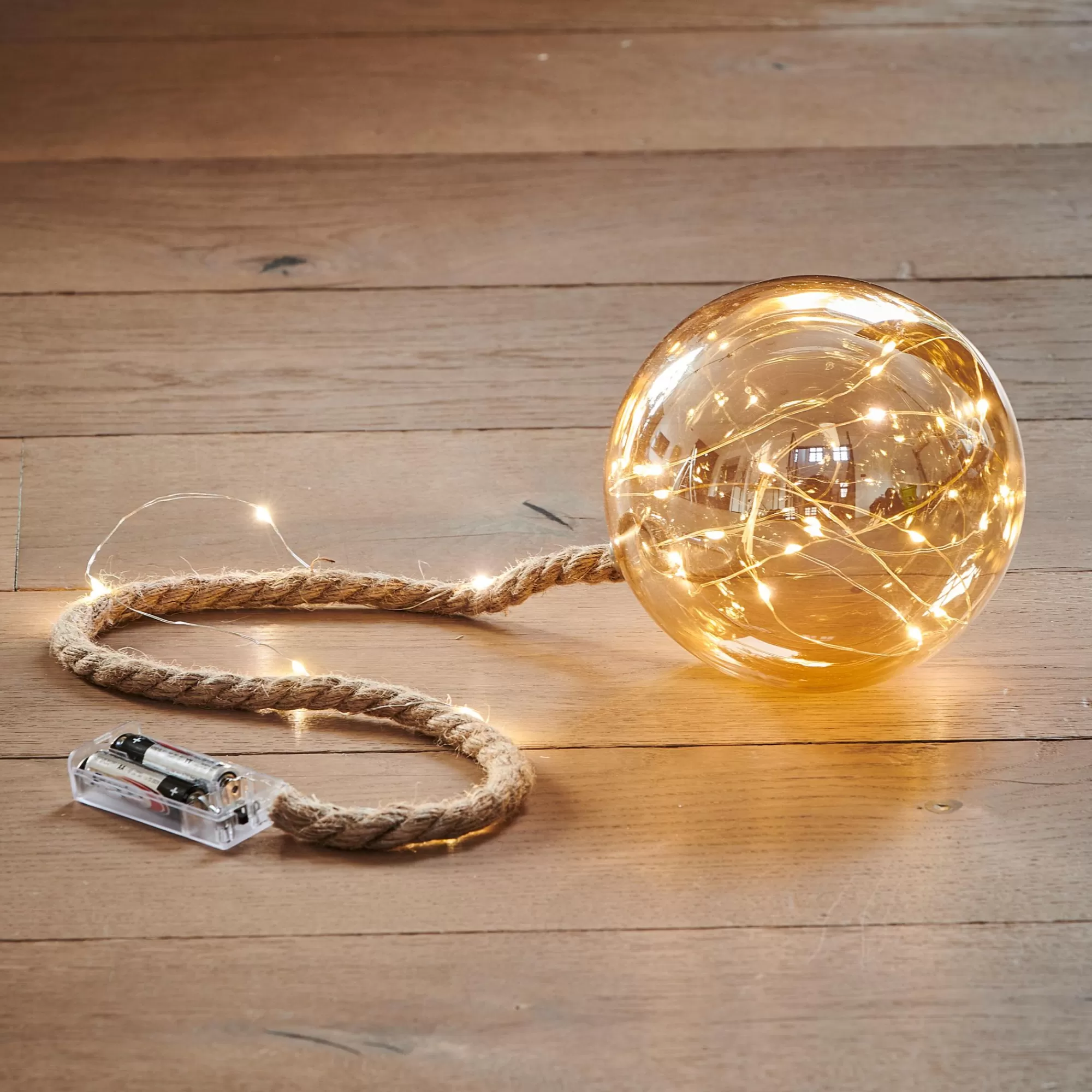 CASA Bloxem Pallina Decorativa Con 21 Luci Led Dorato* Lampade Led