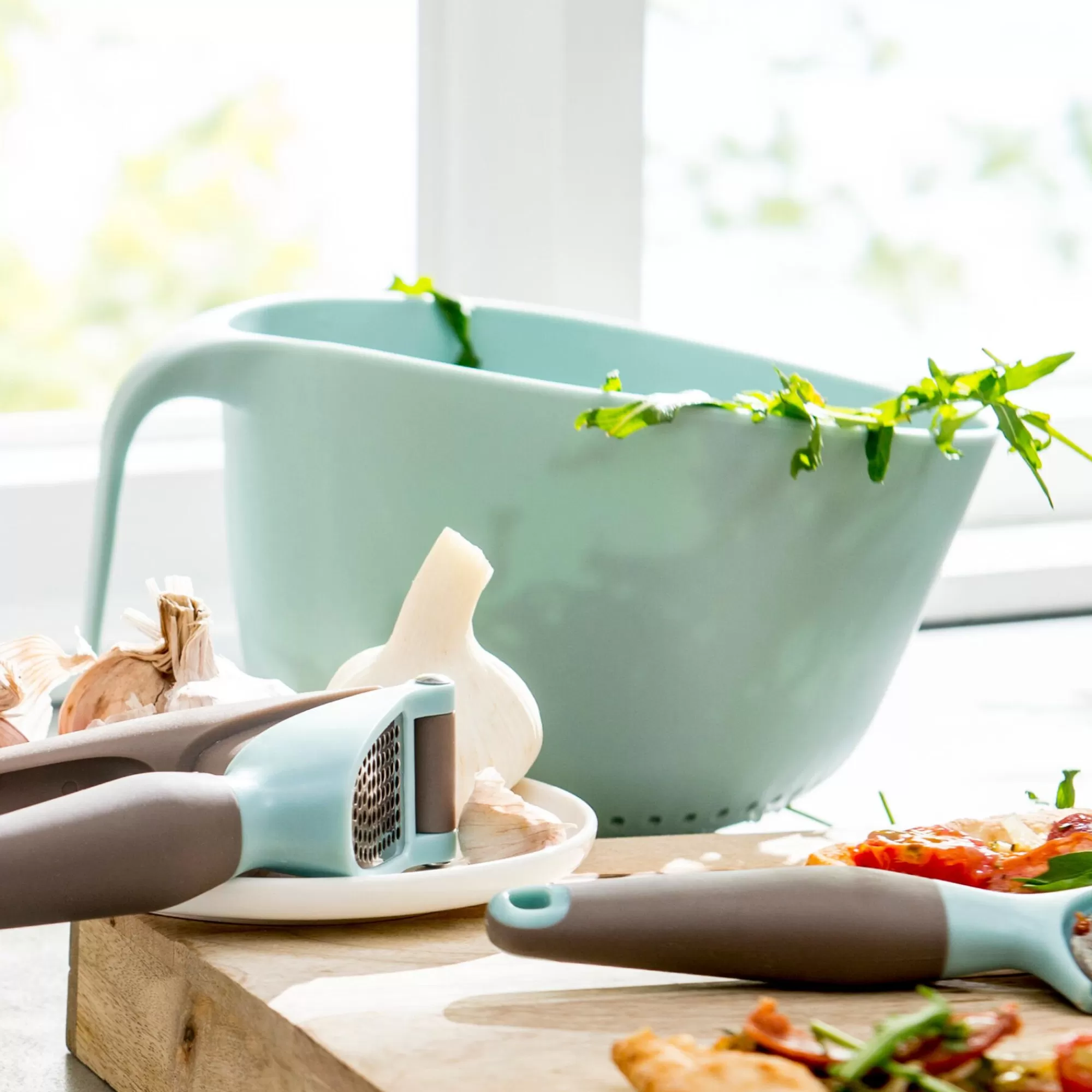 CASA Kitchen Rotella Tagliapizza Grigio, Blu* Coltelli Da Tagliare