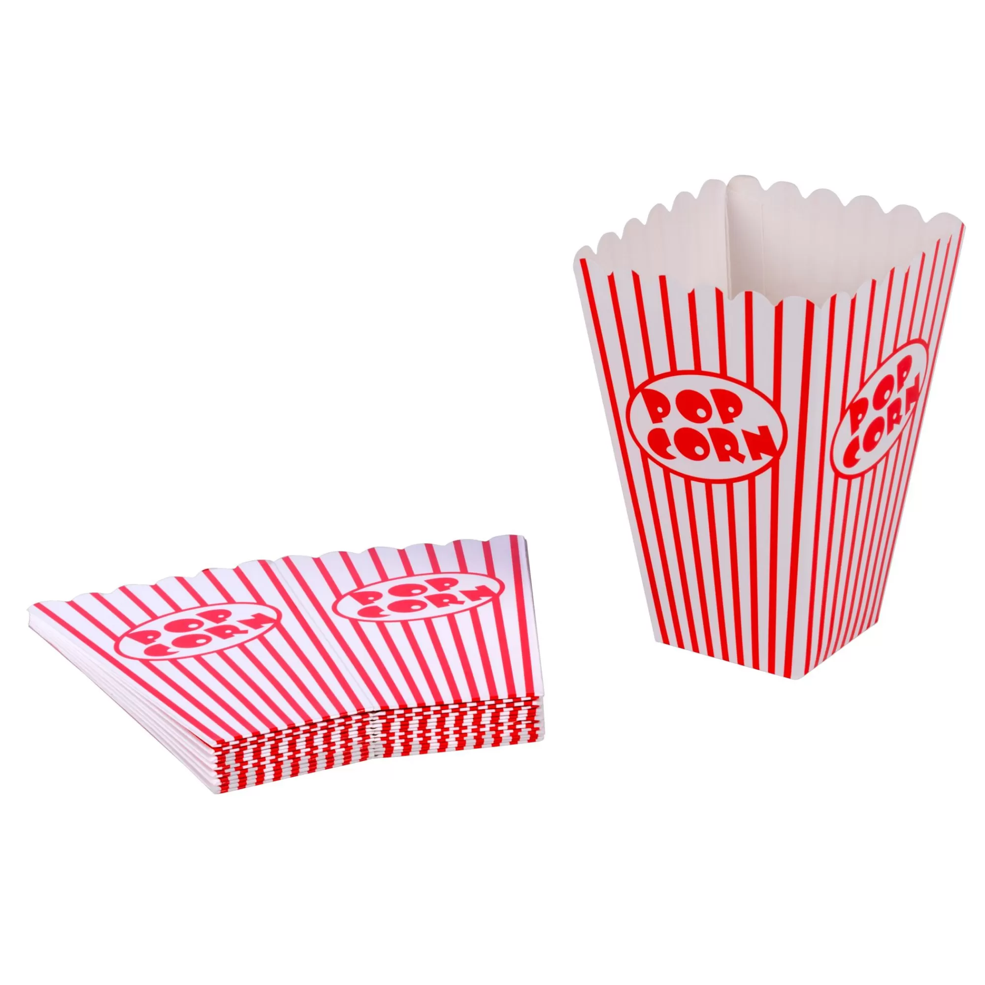 CASA Cinema Bicchiere Popcorn Set Di 8 Bianco, Rosso* Accessori Da Cucina