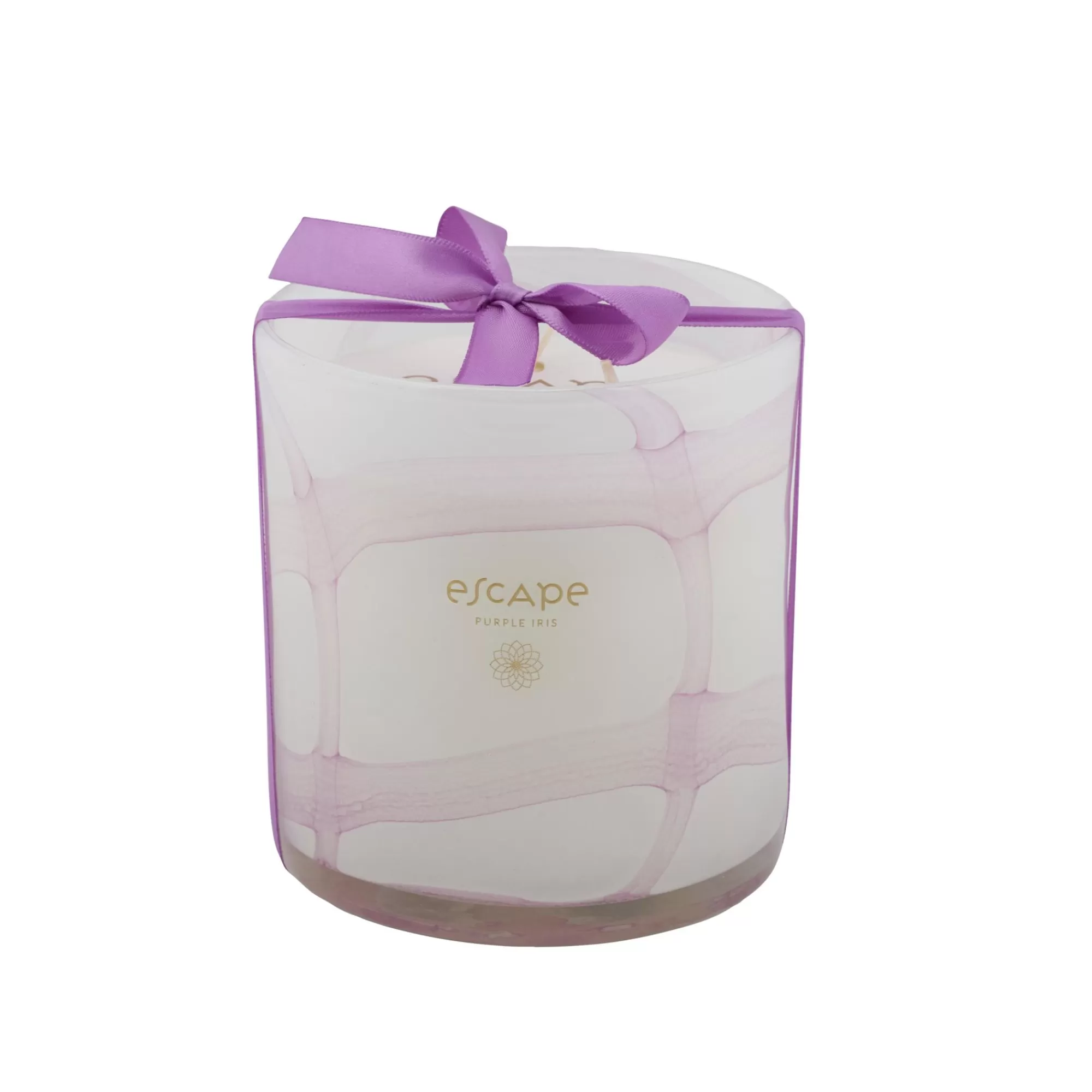 CASA Escape Purple Iris Xl Candela Profumata In Vaso Viola Chiaro* Candele