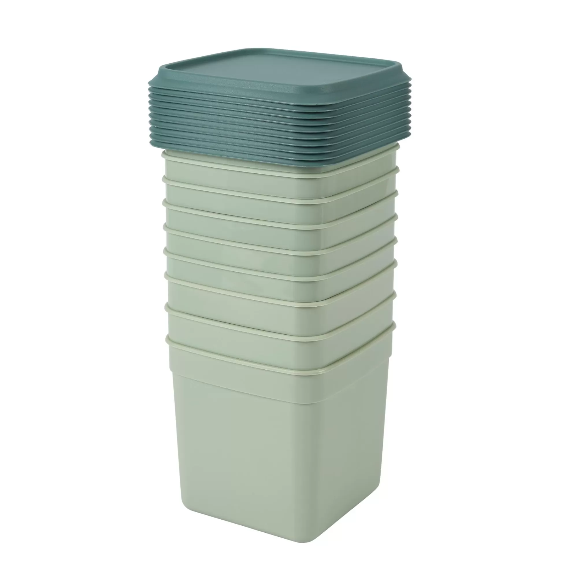 CASA Freezer Scatole X Freezer Set Di 10 Menta, Verde Scuro* Scatole Conserva Vivande