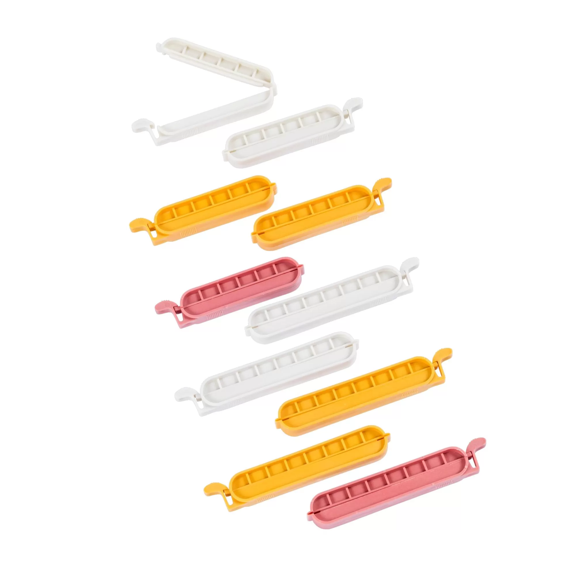 CASA Klipper Clip Chiudisacchetto Set Di 10 Mix Di Colori Grigio, Giallo Scuro, Terracotta* Accessori Da Cucina