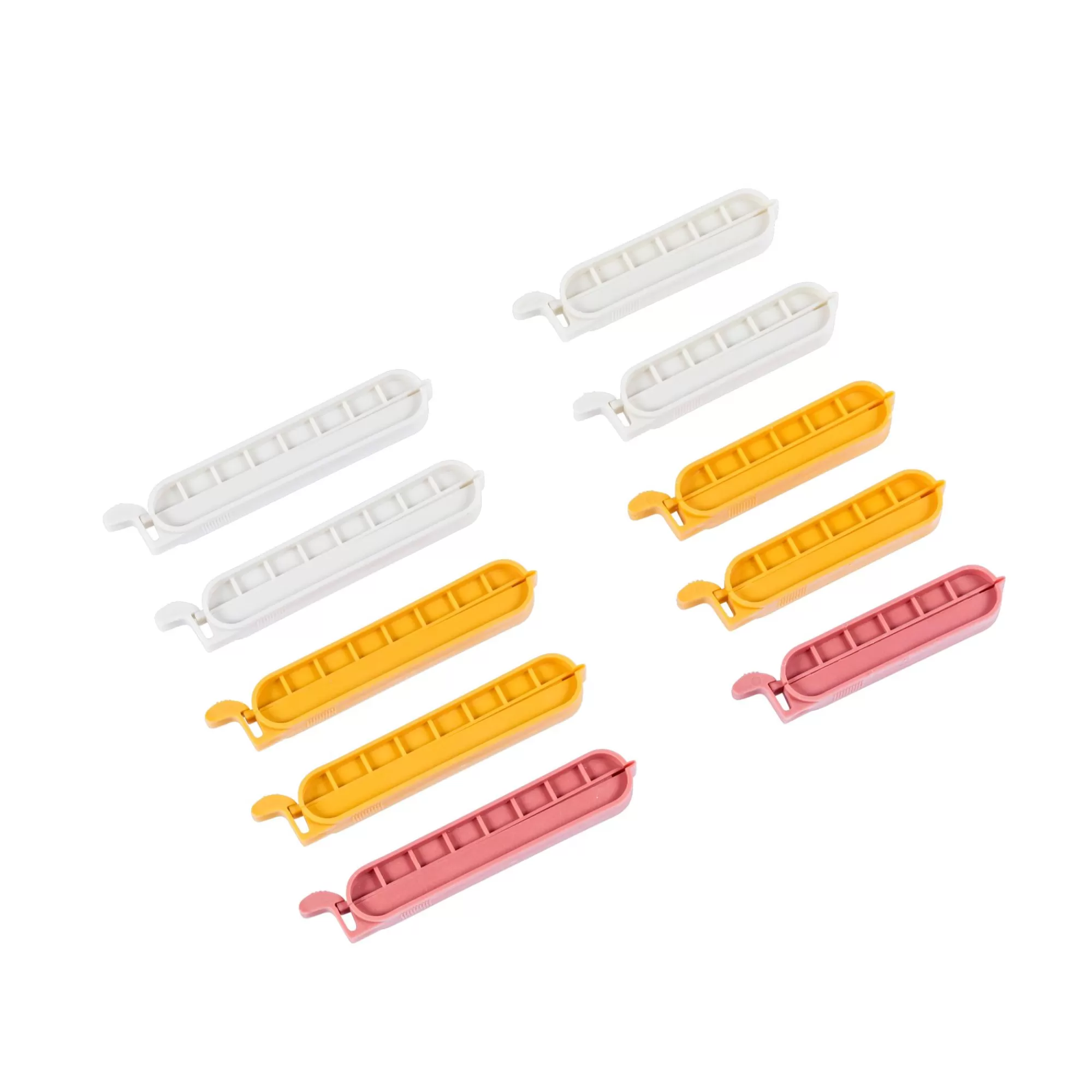 CASA Klipper Clip Chiudisacchetto Set Di 10 Mix Di Colori Grigio, Giallo Scuro, Terracotta* Accessori Da Cucina